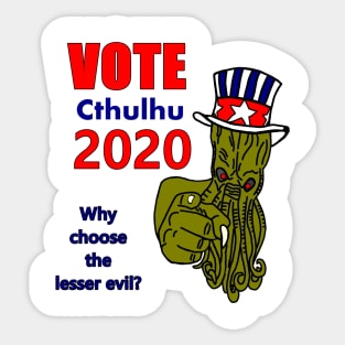 Vote Cthulhu 2020 Sticker